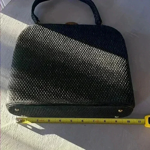 VINTAGE MORRIS MOSKOWITZ DESIGNER WOVEN HANDBAG - Picture 1 of 9